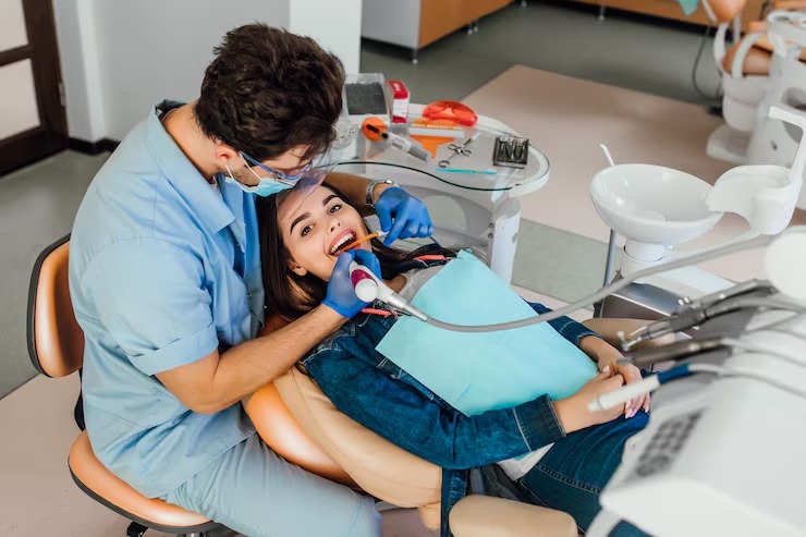 Modern dental equipment used for dental services in Calgary, AB.
